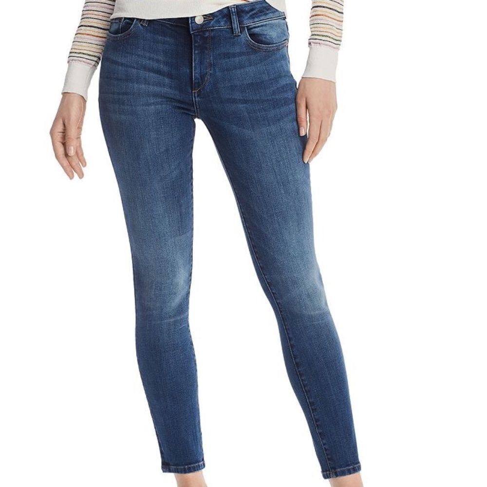 DL1961 Margaux Instasculpt Skinny Mid Rise Jeans Sabine Wash Sz 25